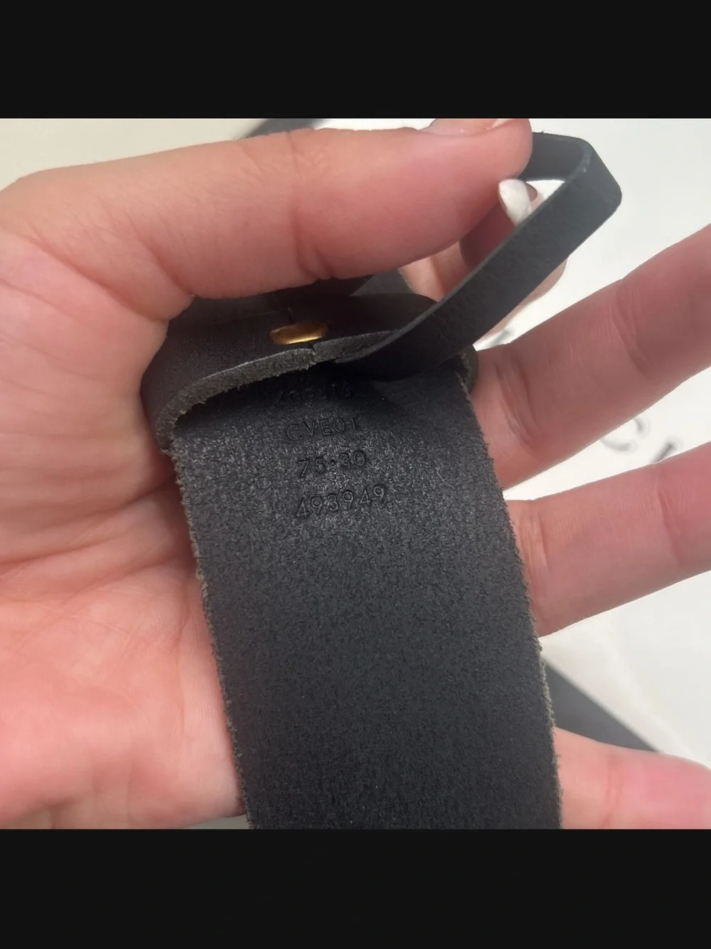 Gucci Black Leather Belt with Gold Hardware